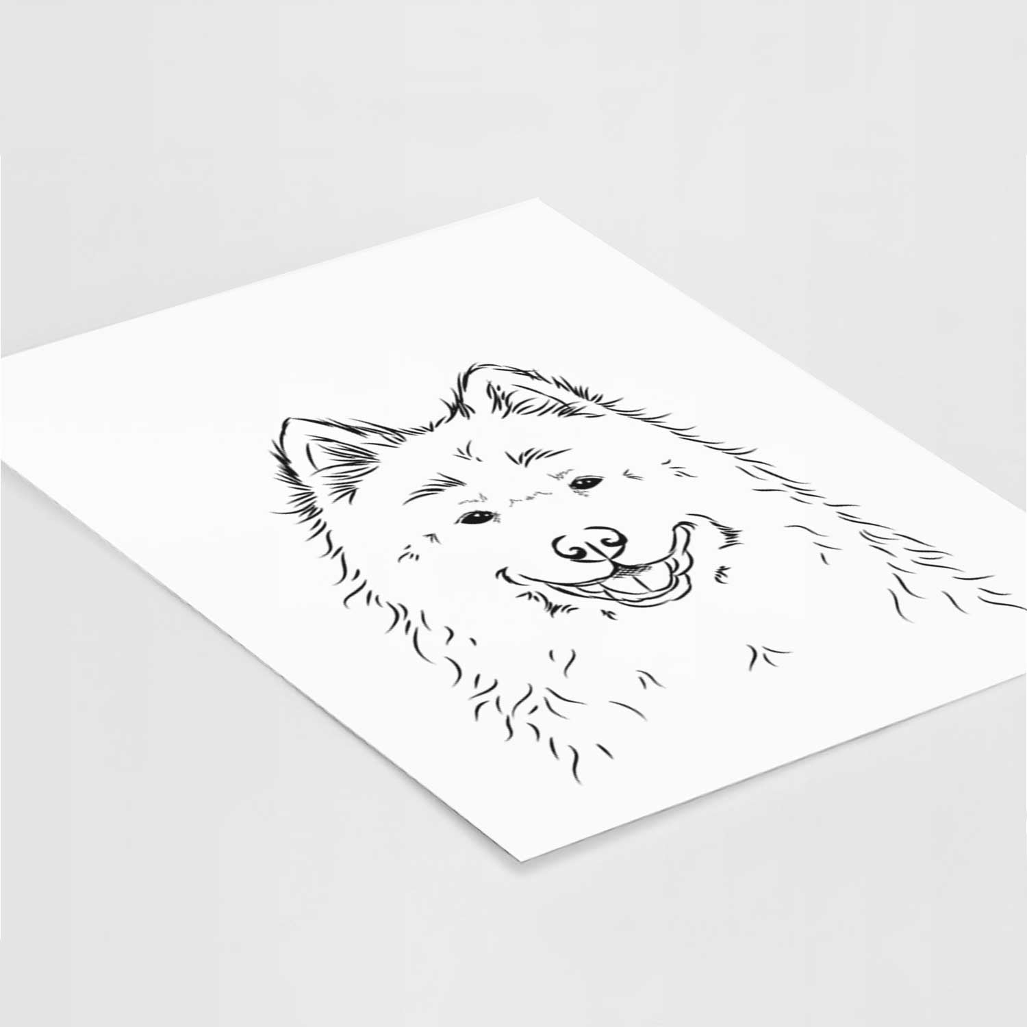 Luka the Samoyed Art Print