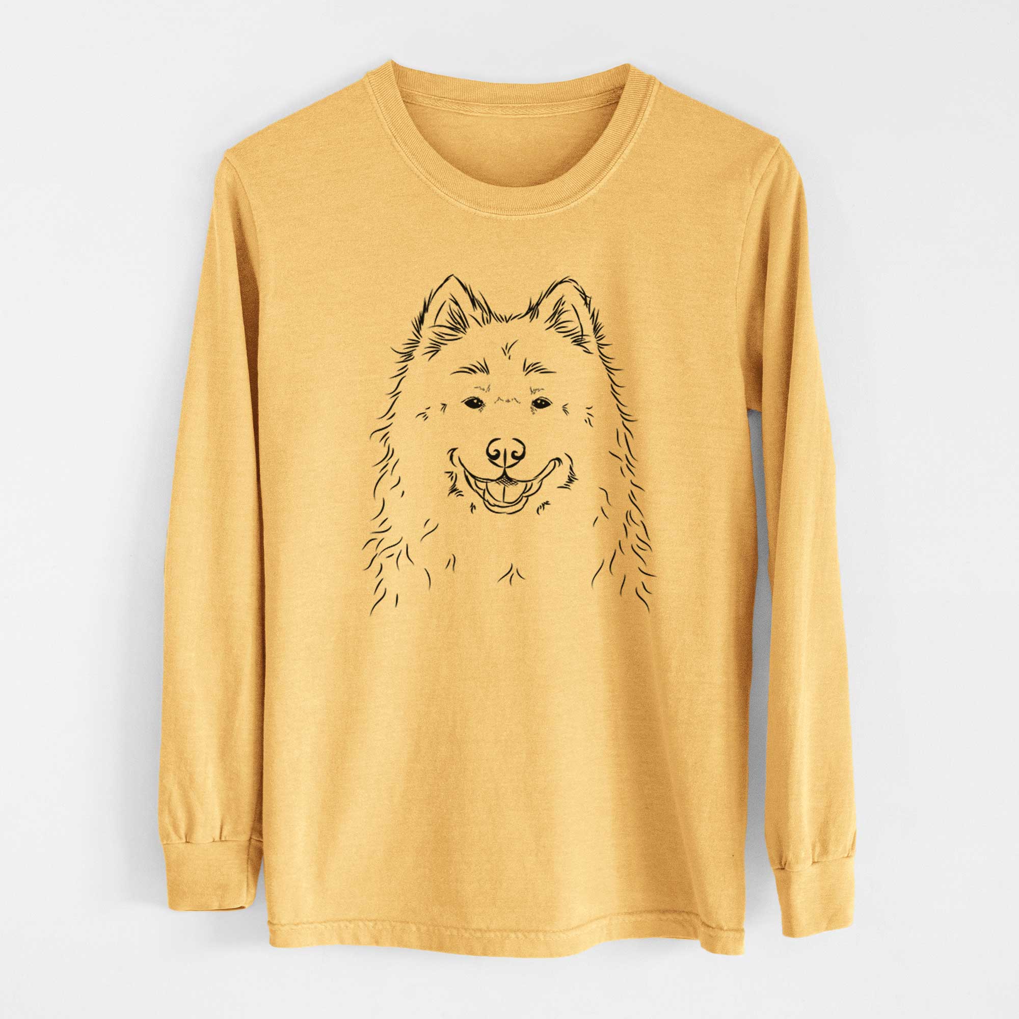 Bare Luka the Samoyed - Heavyweight 100% Cotton Long Sleeve