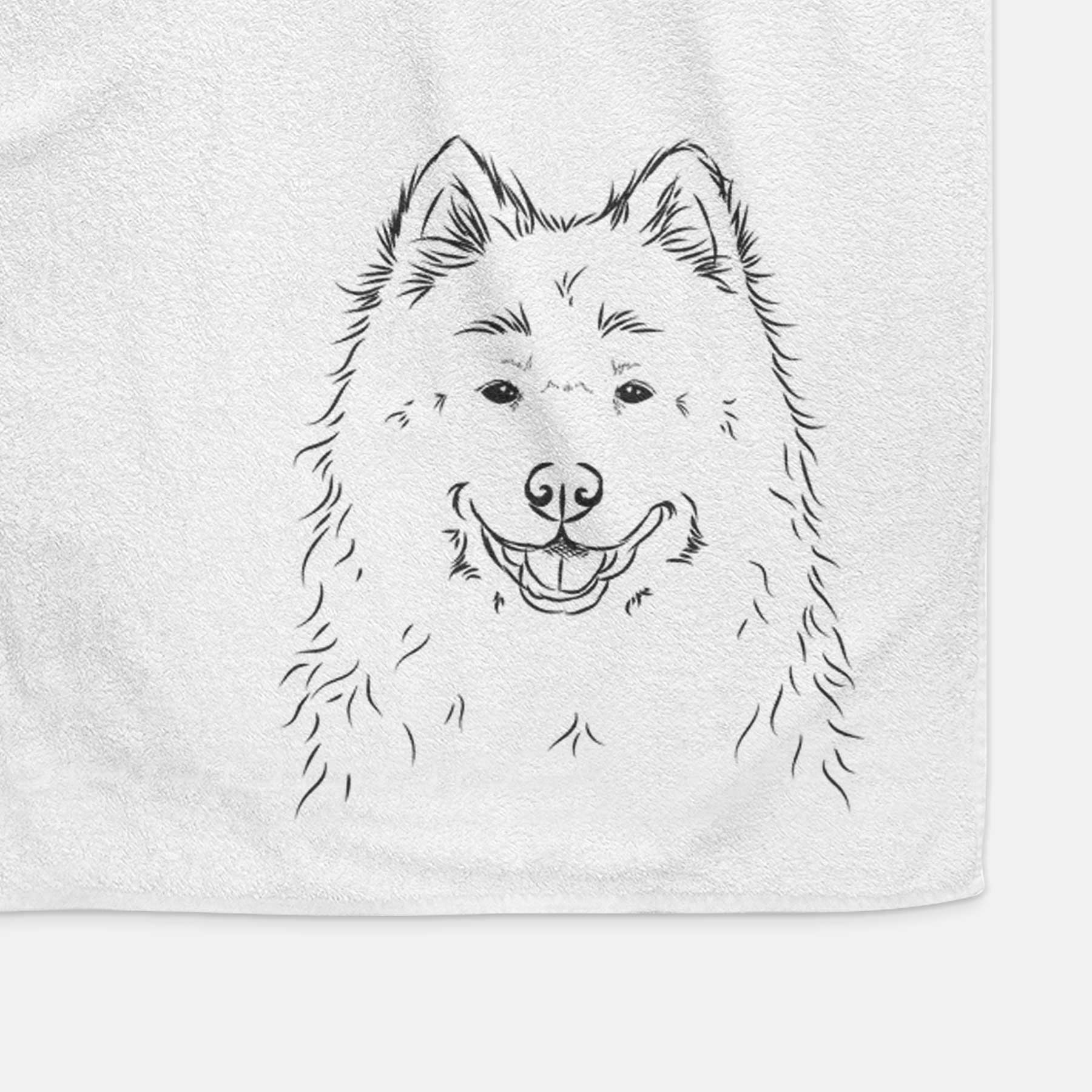 Luka the Samoyed Decorative Hand Towel