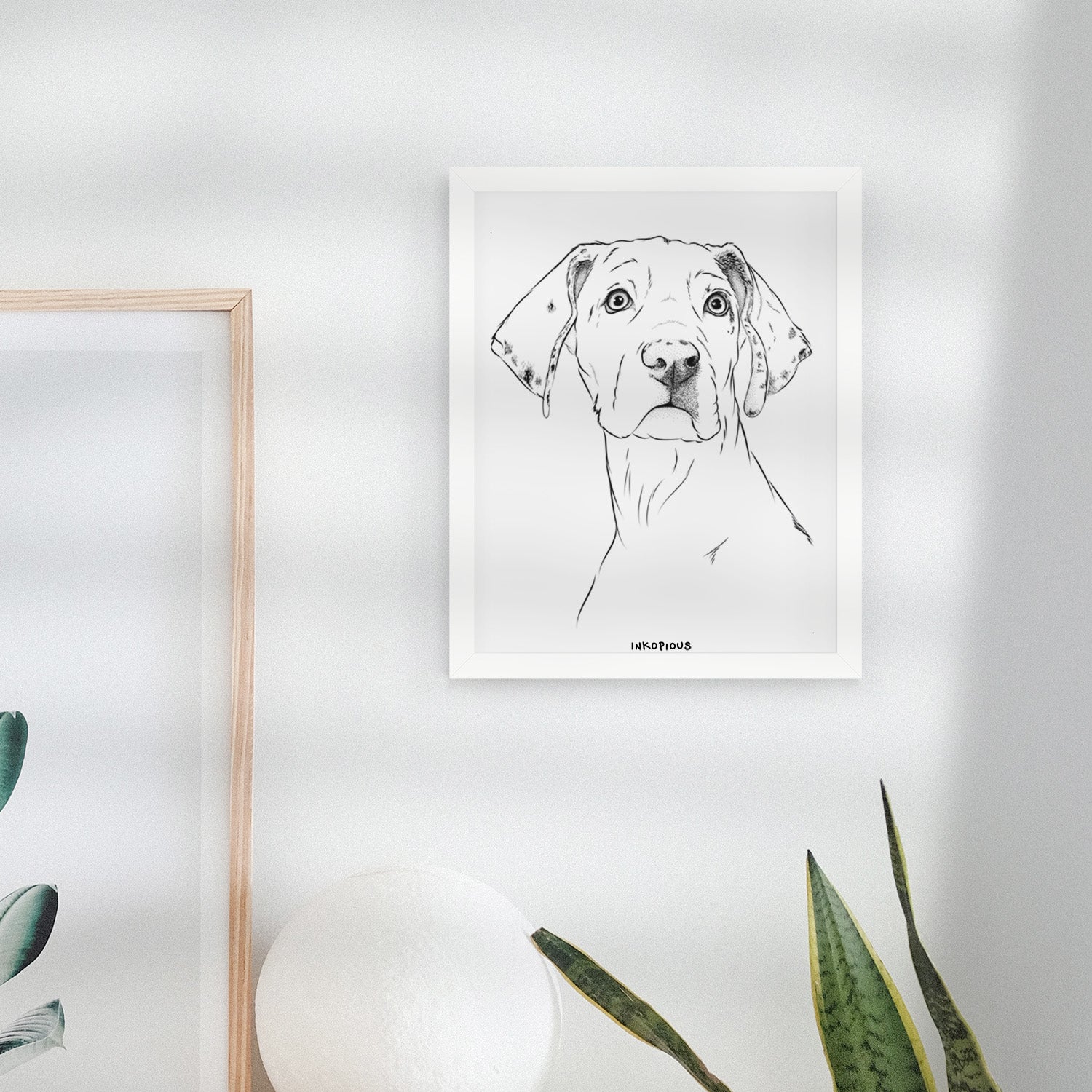 Lumen the Special Needs Great Dane Art Print