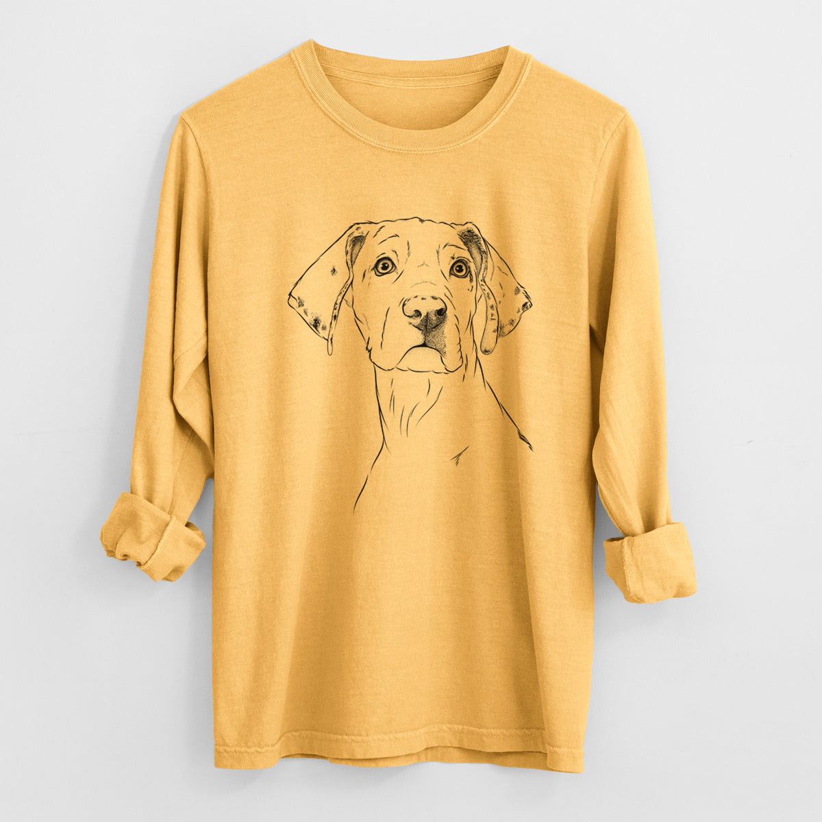 Bare Lumen the Special Needs Great Dane - Heavyweight 100% Cotton Long Sleeve