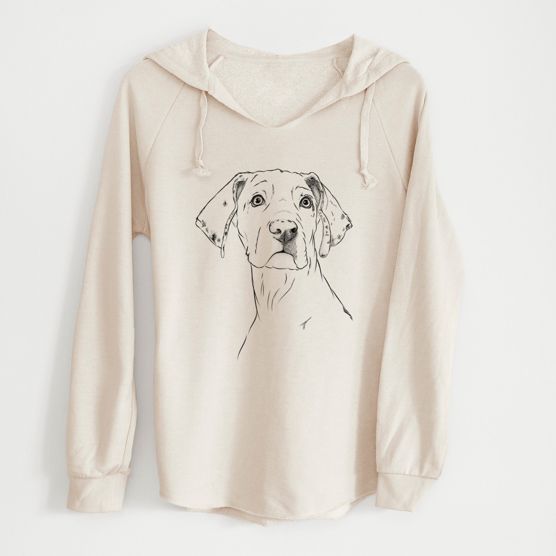 Bare Lumen the Special Needs Great Dane - Cali Wave Hooded Sweatshirt