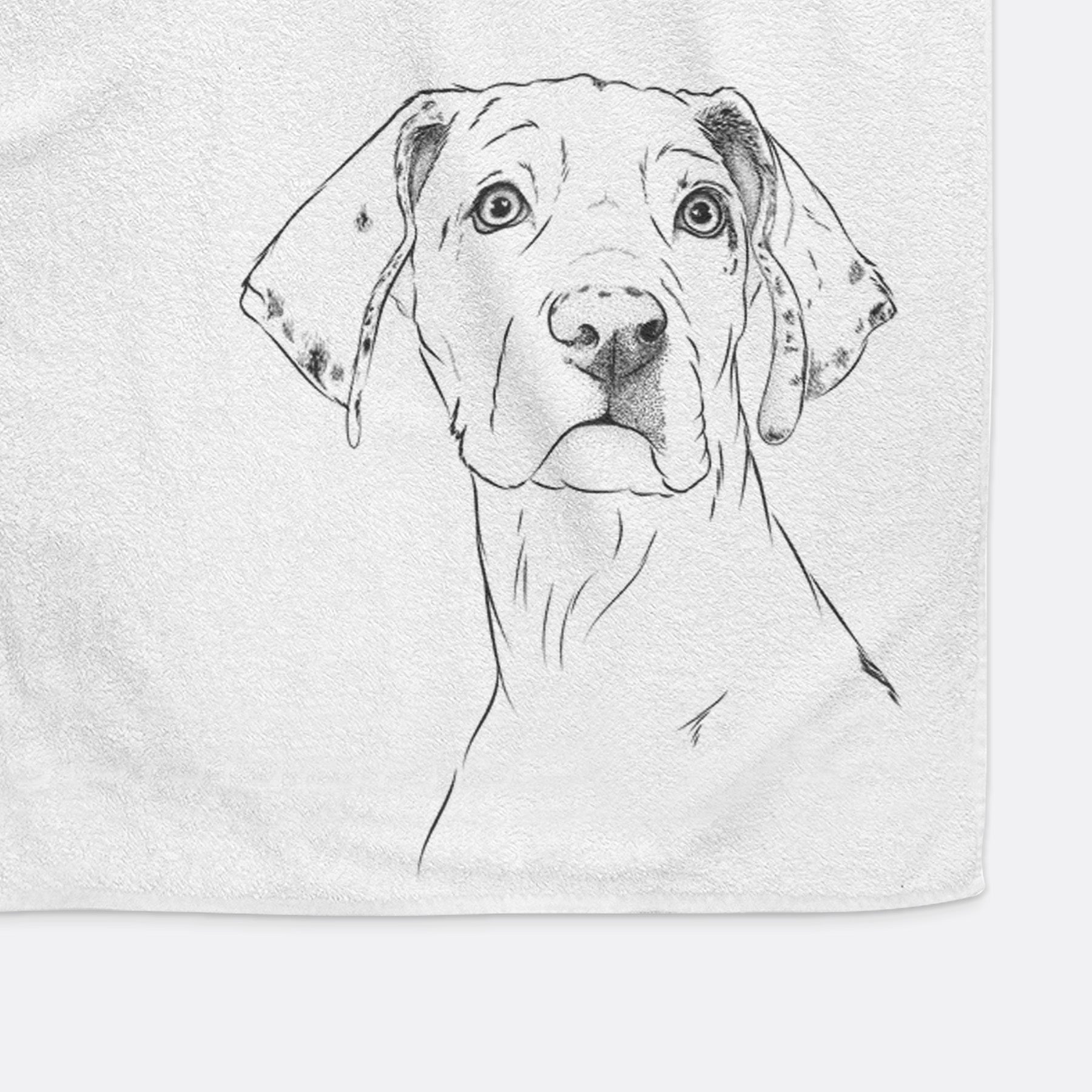 Lumen the Special Needs Great Dane Decorative Hand Towel