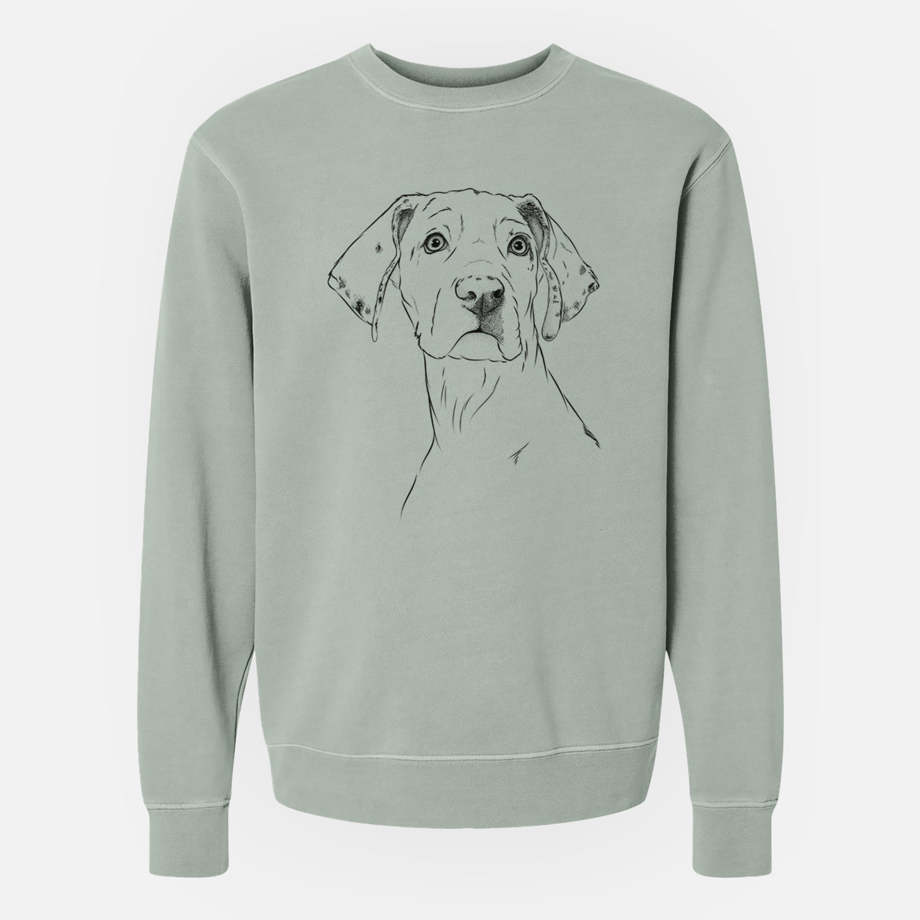 Bare Lumen the Special Needs Great Dane - Unisex Pigment Dyed Crew Sweatshirt