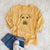 Bare Luna the Black Mouth Cur - Heavyweight 100% Cotton Long Sleeve