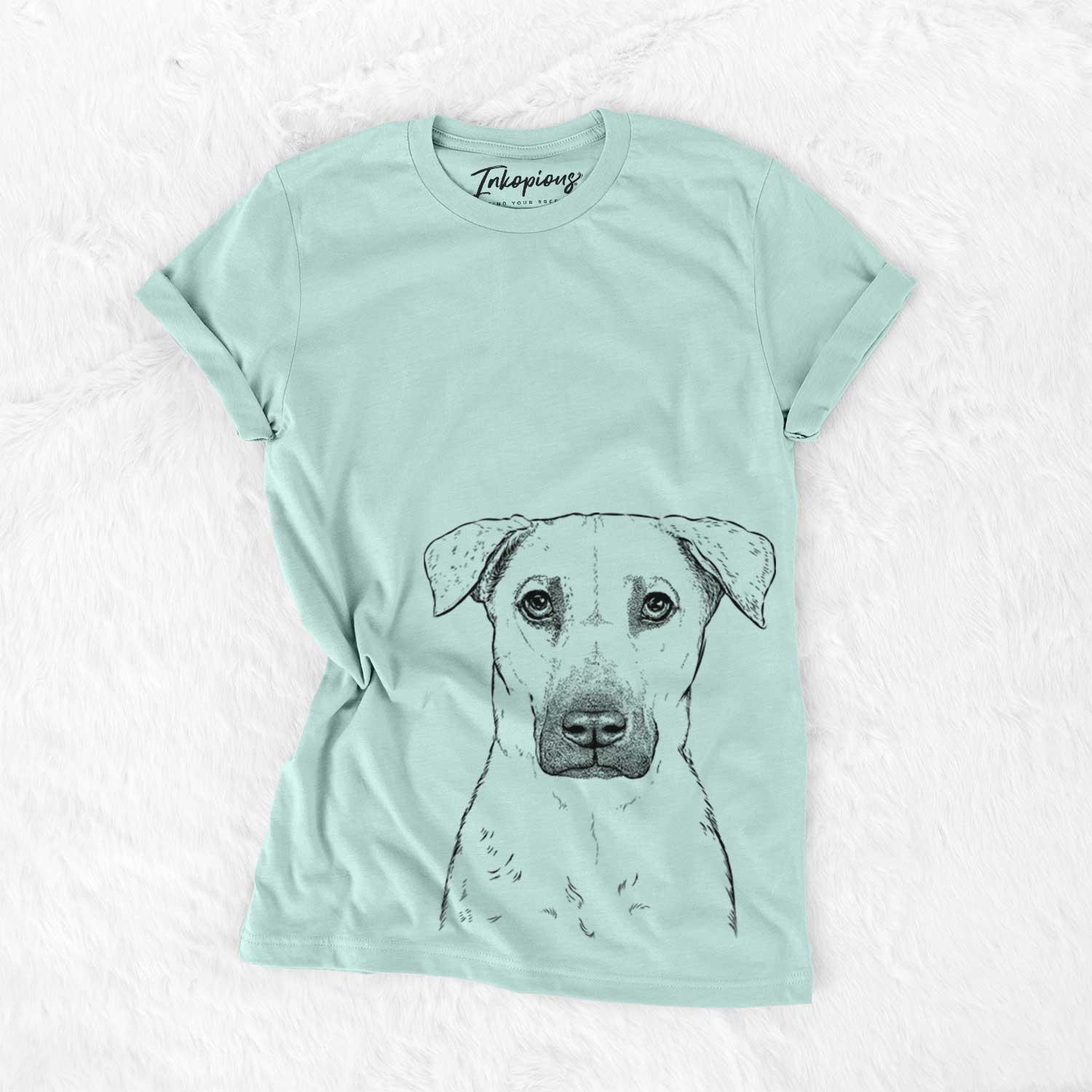 Bare Luna the Black Mouth Cur - Unisex Crewneck