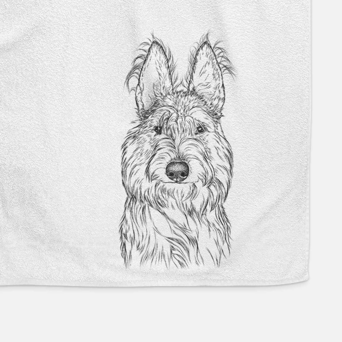 Luna the Berger Picard Decorative Hand Towel