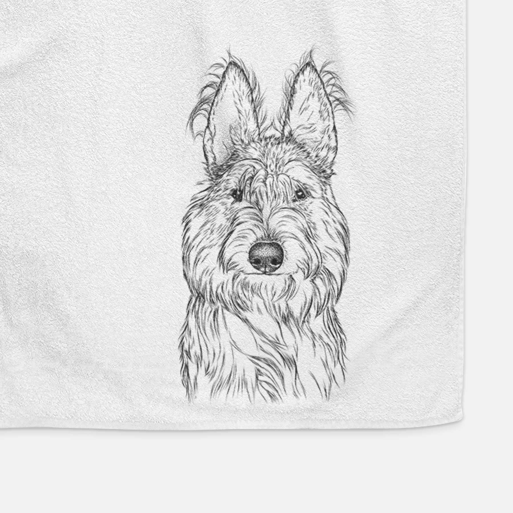 Luna the Berger Picard Decorative Hand Towel