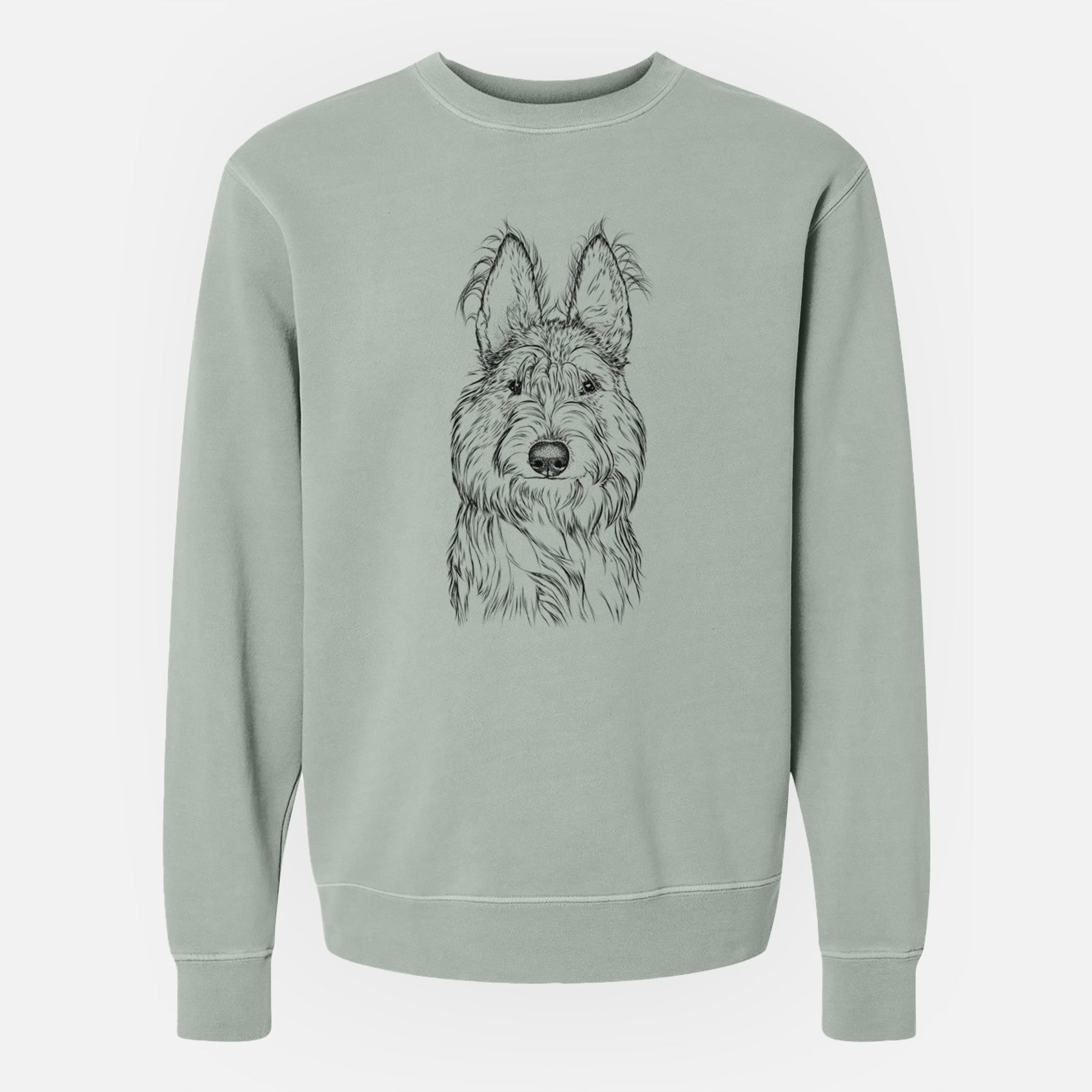 Bare Luna the Berger Picard - Unisex Pigment Dyed Crew Sweatshirt