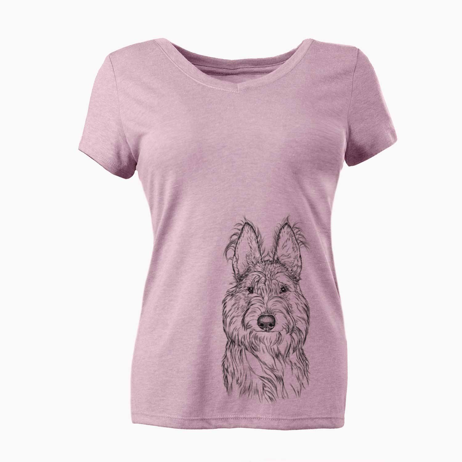 Bare Luna the Berger Picard - Women's V-neck Shirt