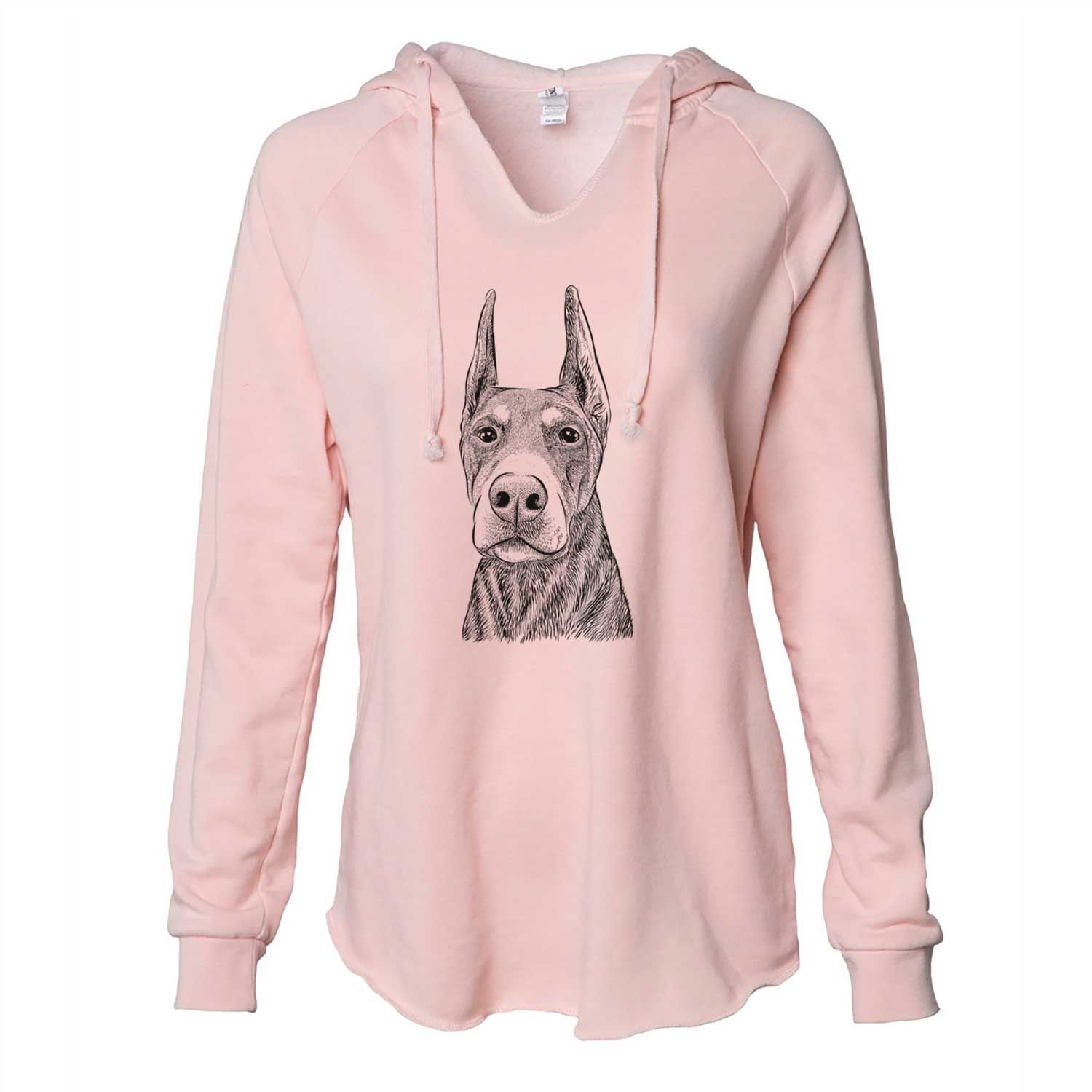 Luna the Doberman Pinscher - Cali Wave Hooded Sweatshirt