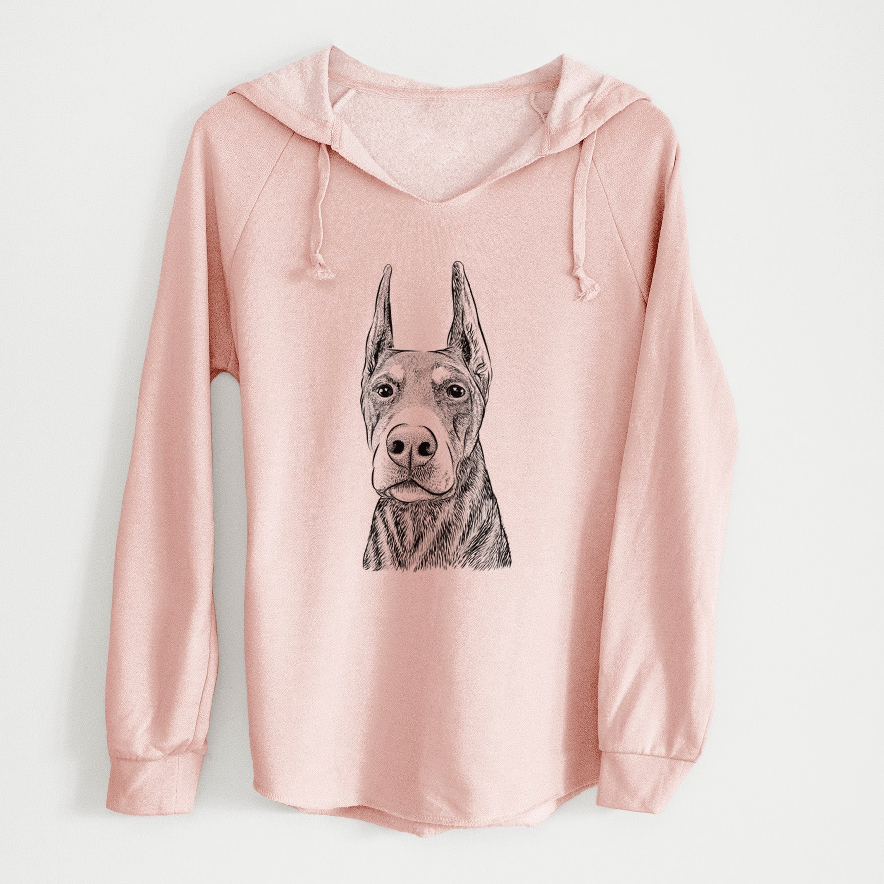 Bare Luna the Doberman Pinscher - Cali Wave Hooded Sweatshirt