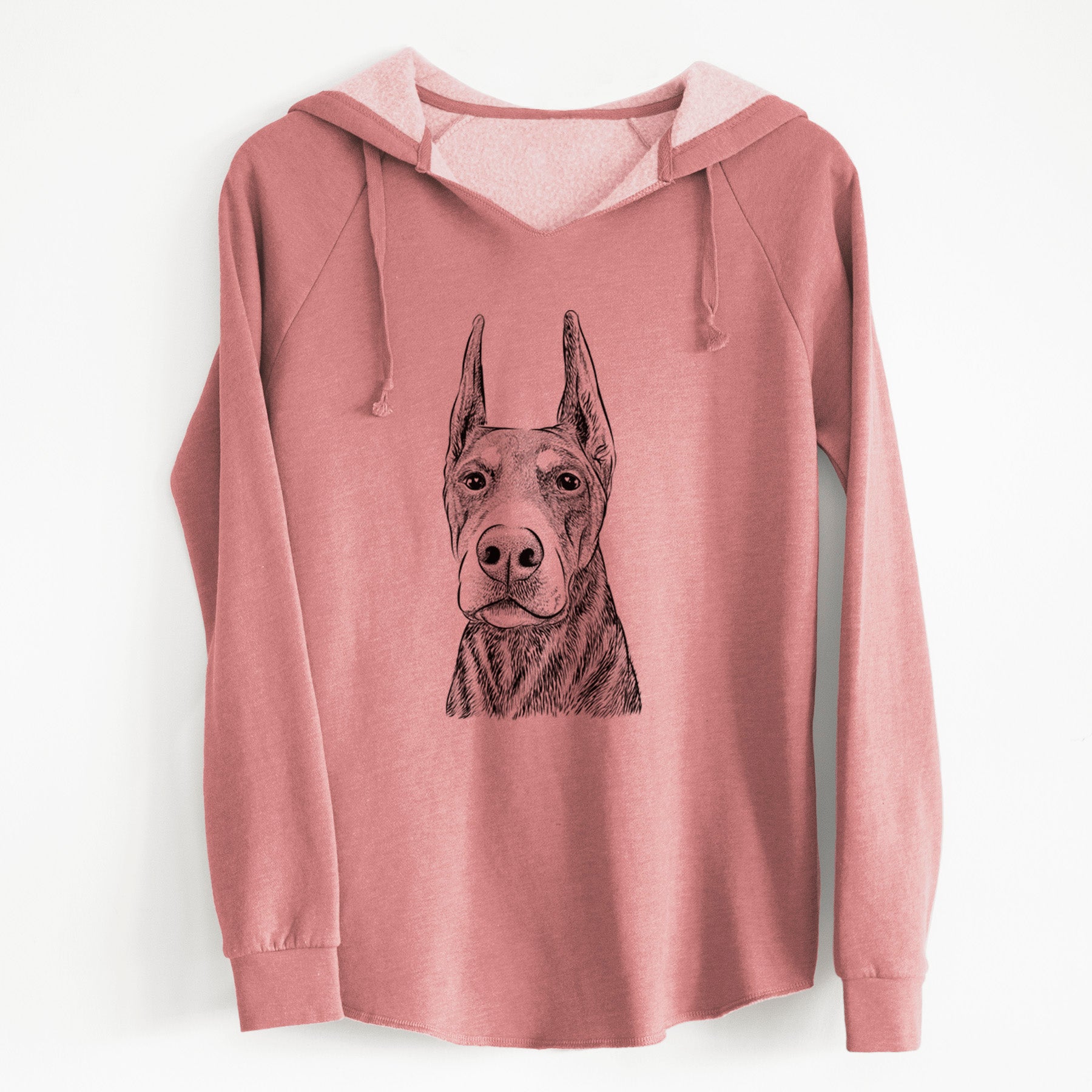 Bare Luna the Doberman Pinscher - Cali Wave Hooded Sweatshirt