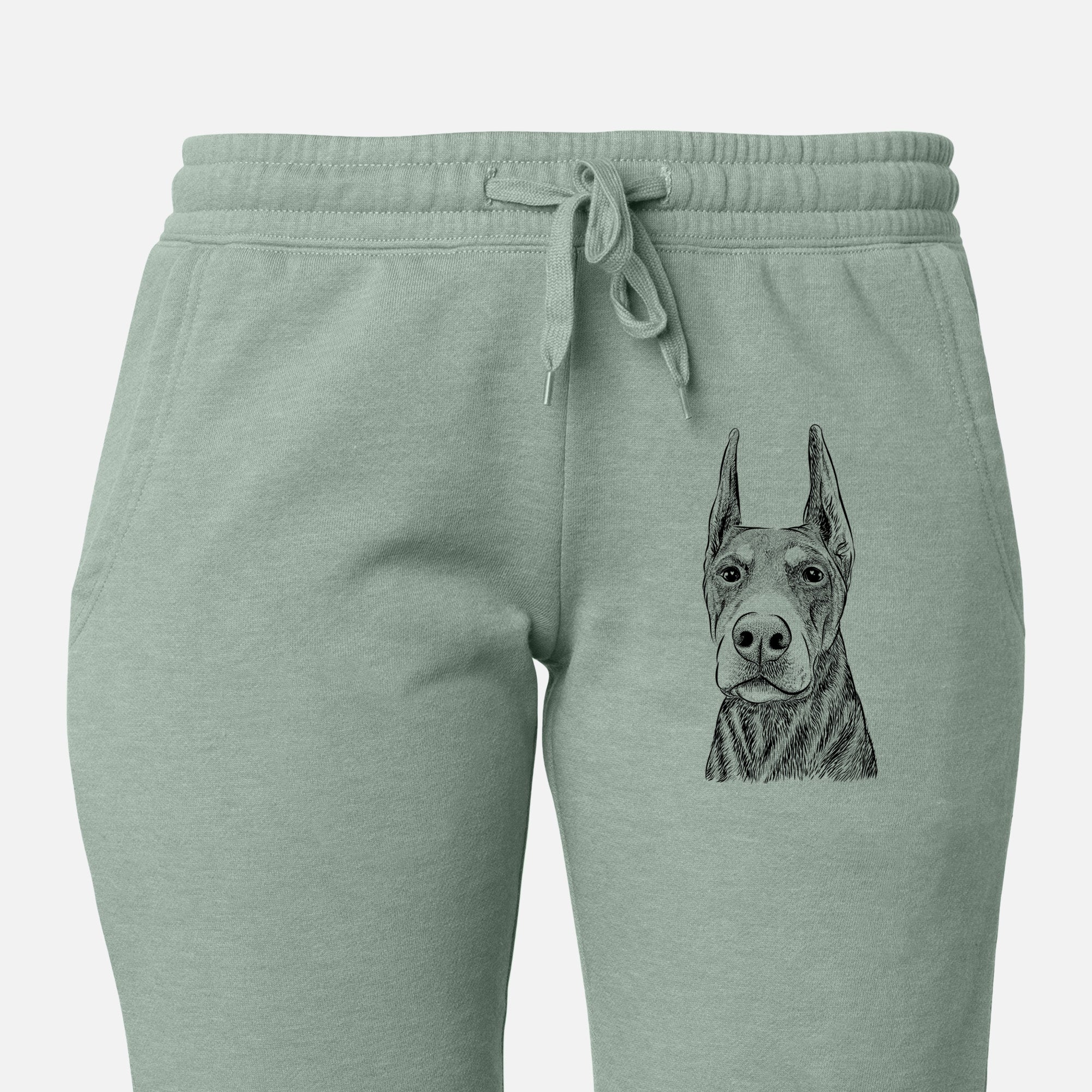 Luna the Doberman Pinscher - Women's Cali Wave Joggers