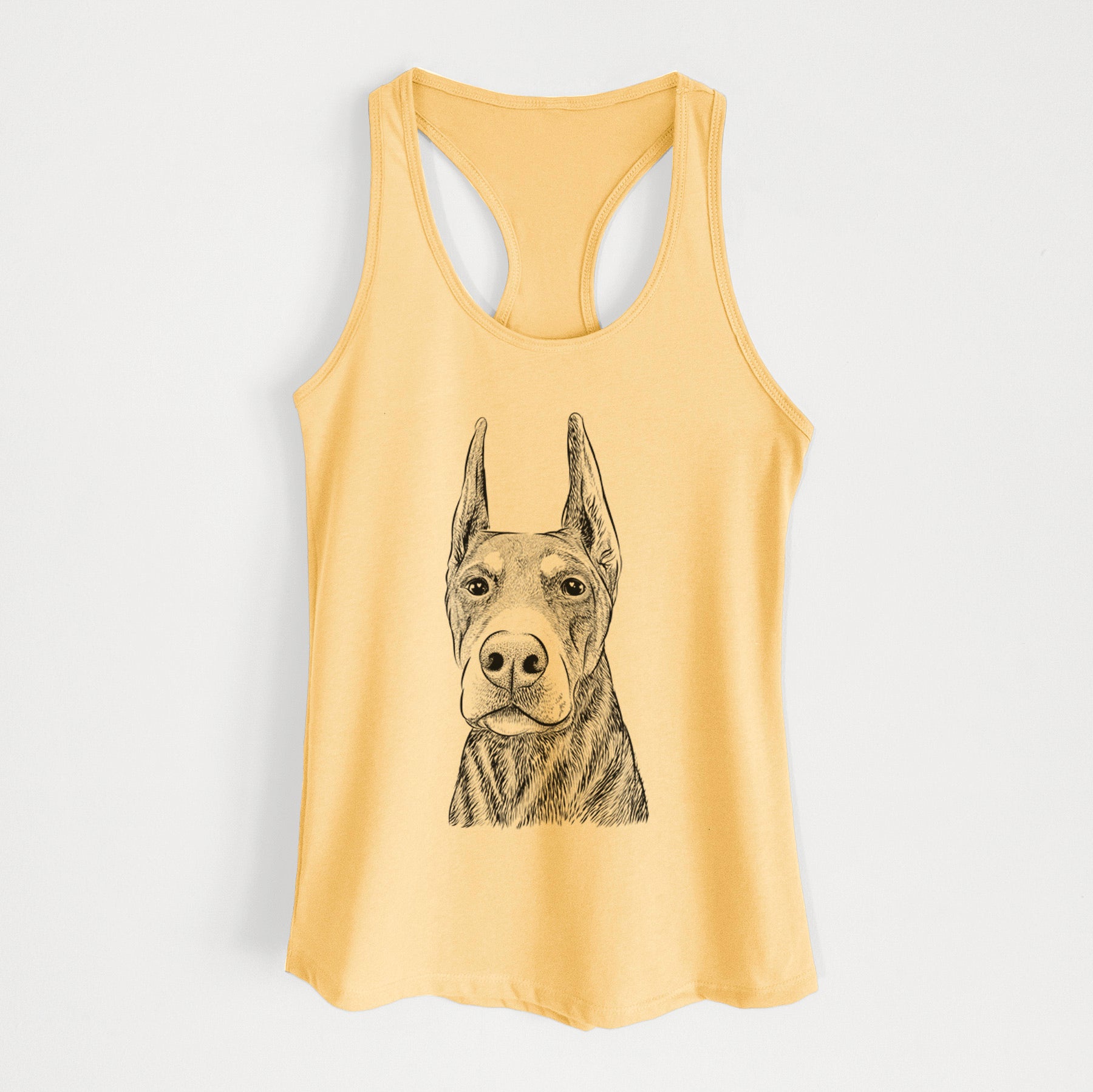 Luna the Doberman Pinscher - Women's Racerback Tanktop