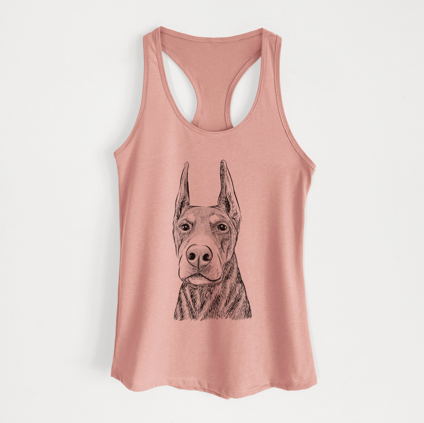 Luna the Doberman Pinscher - Women's Racerback Tanktop