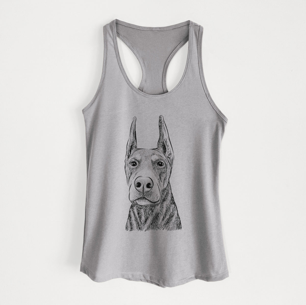 Luna the Doberman Pinscher - Women&#39;s Racerback Tanktop