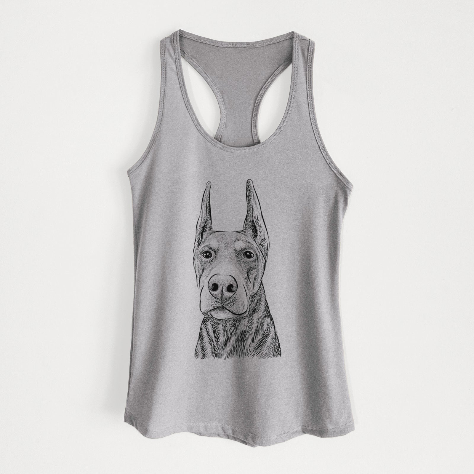 Luna the Doberman Pinscher - Women's Racerback Tanktop