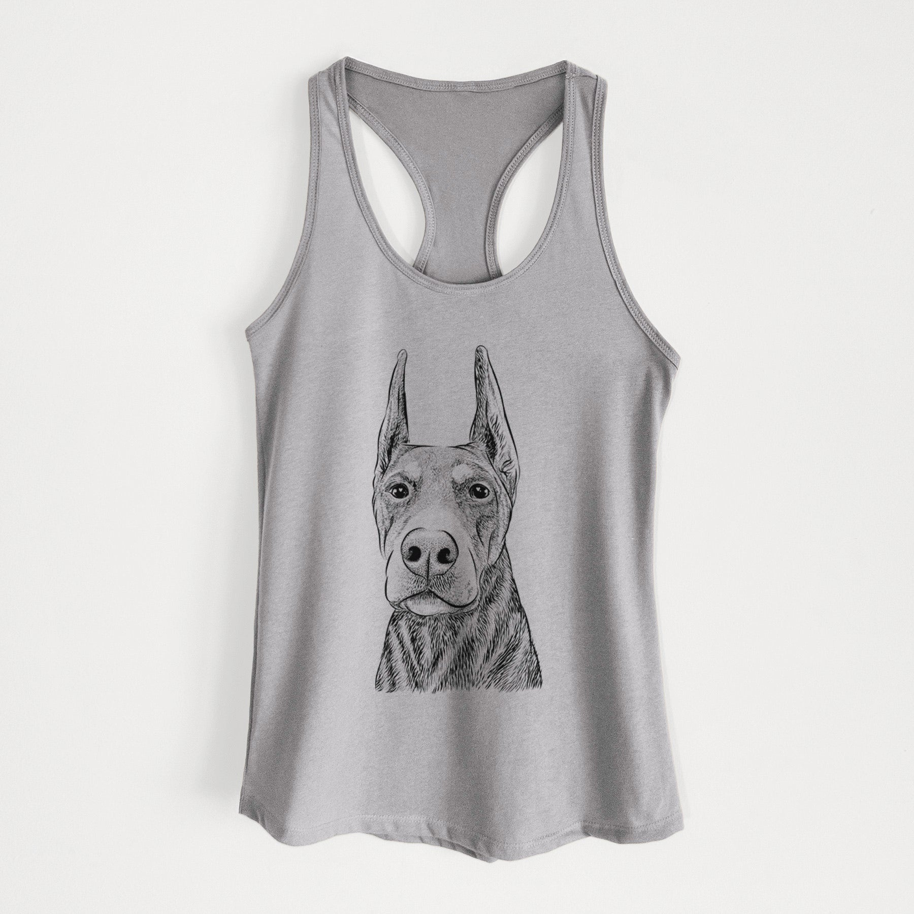 Luna the Doberman Pinscher - Women's Racerback Tanktop