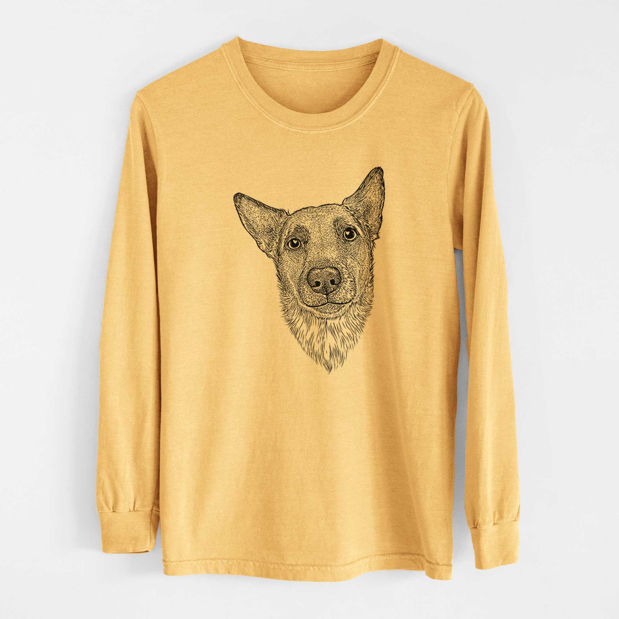 Bare Luna the Shepherd Mix - Heavyweight 100% Cotton Long Sleeve