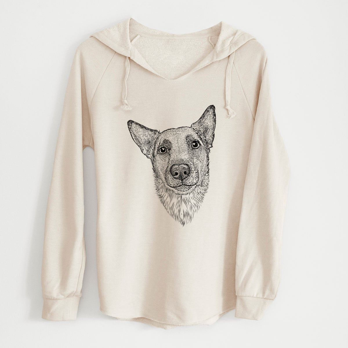 Bare Luna the Shepherd Mix - Cali Wave Hooded Sweatshirt