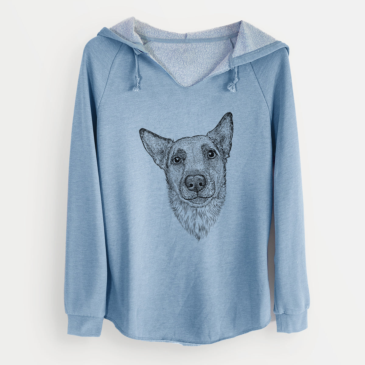 Bare Luna the Shepherd Mix - Cali Wave Hooded Sweatshirt