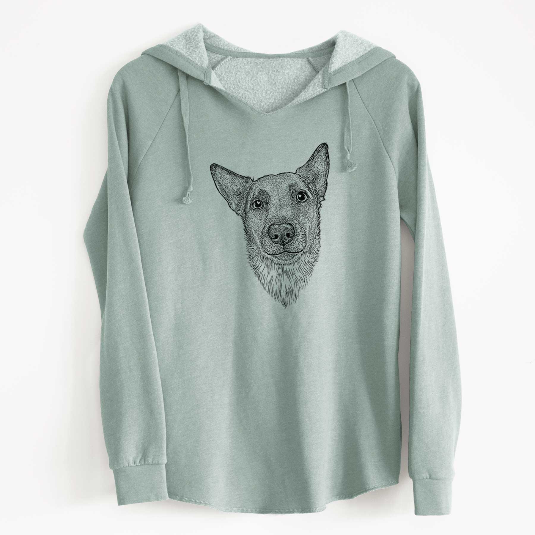 Bare Luna the Shepherd Mix - Cali Wave Hooded Sweatshirt