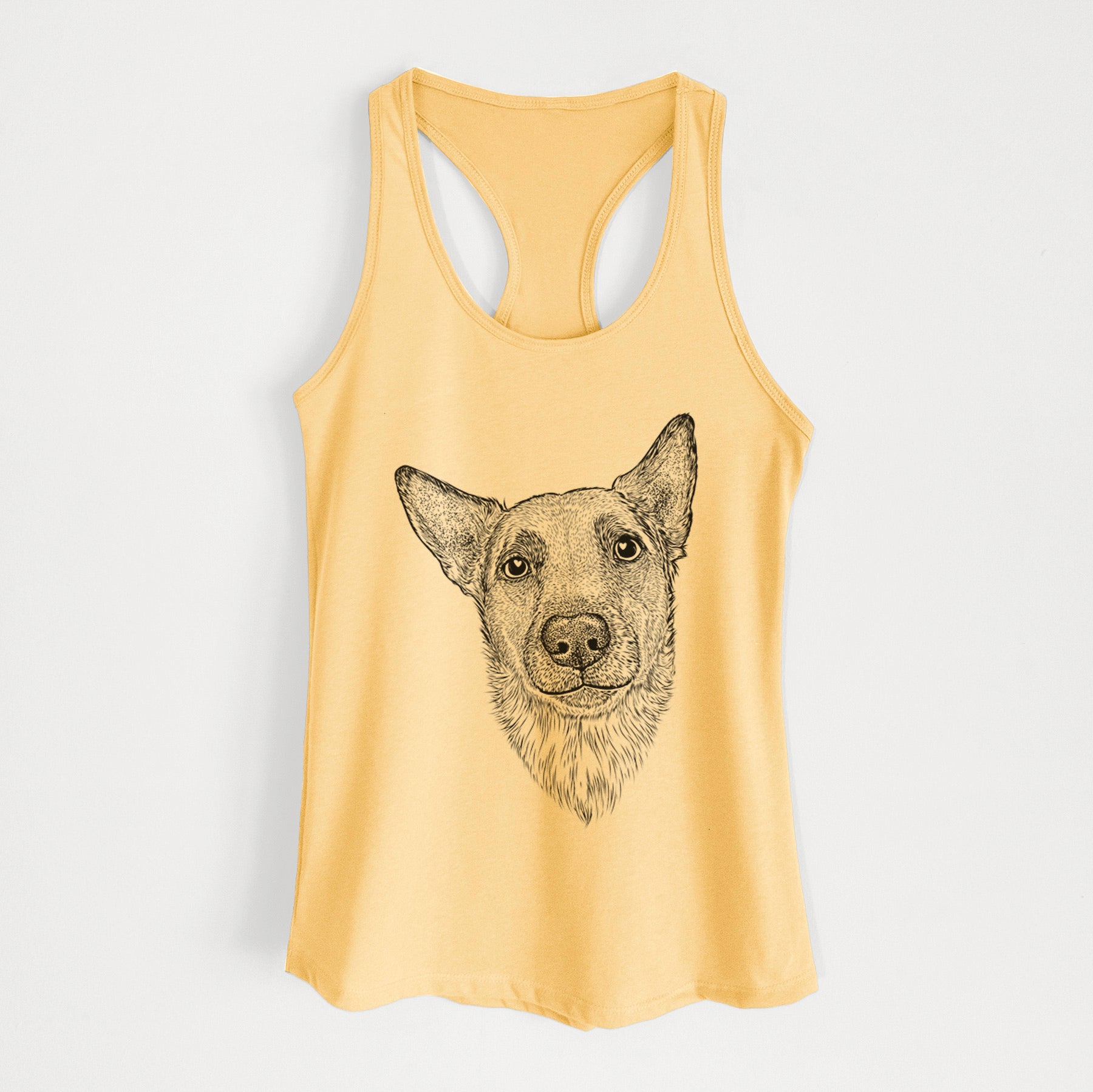 Luna the Shepherd Mix - Women's Racerback Tanktop