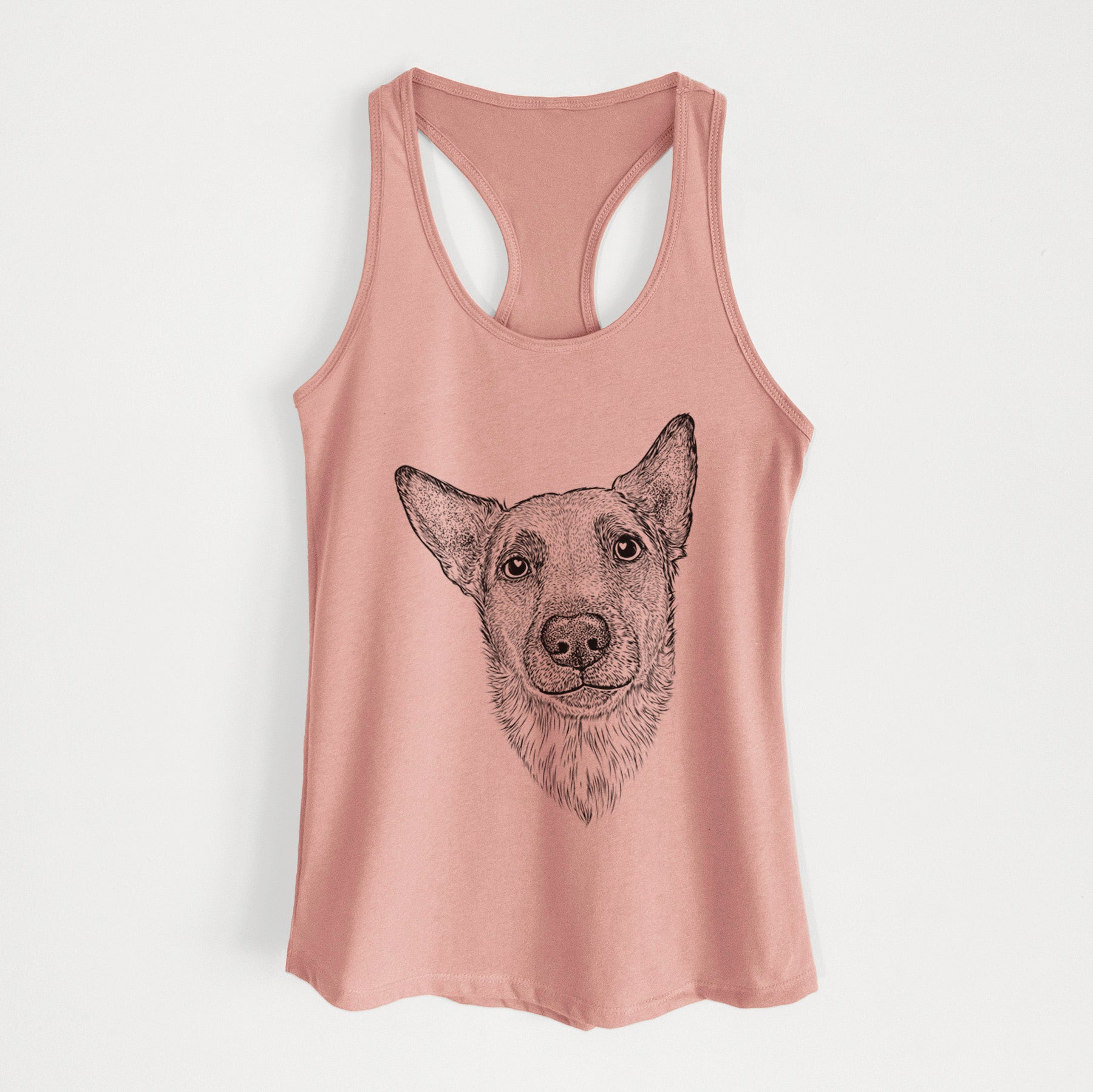 Luna the Shepherd Mix - Women's Racerback Tanktop