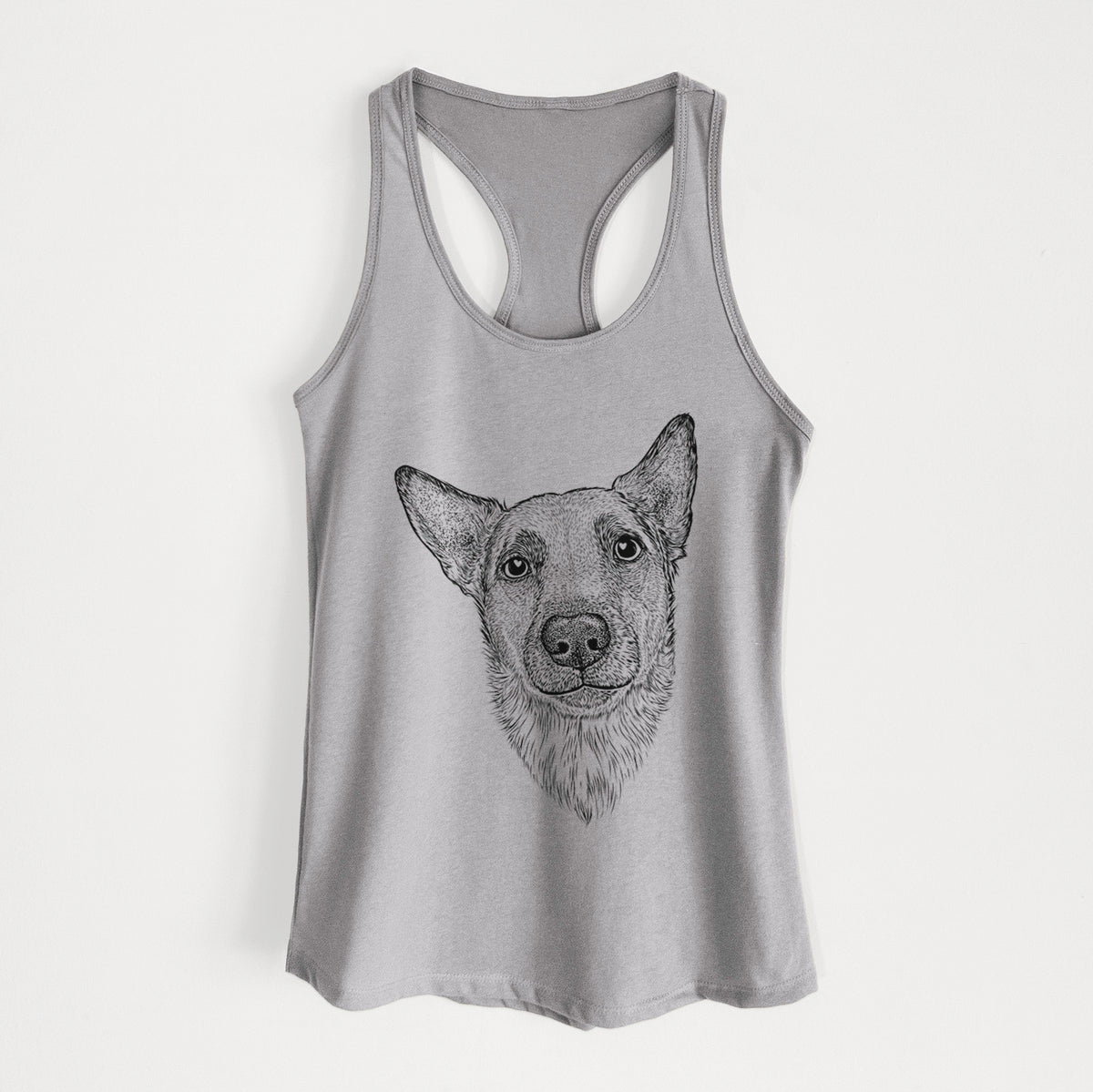 Luna the Shepherd Mix - Women&#39;s Racerback Tanktop