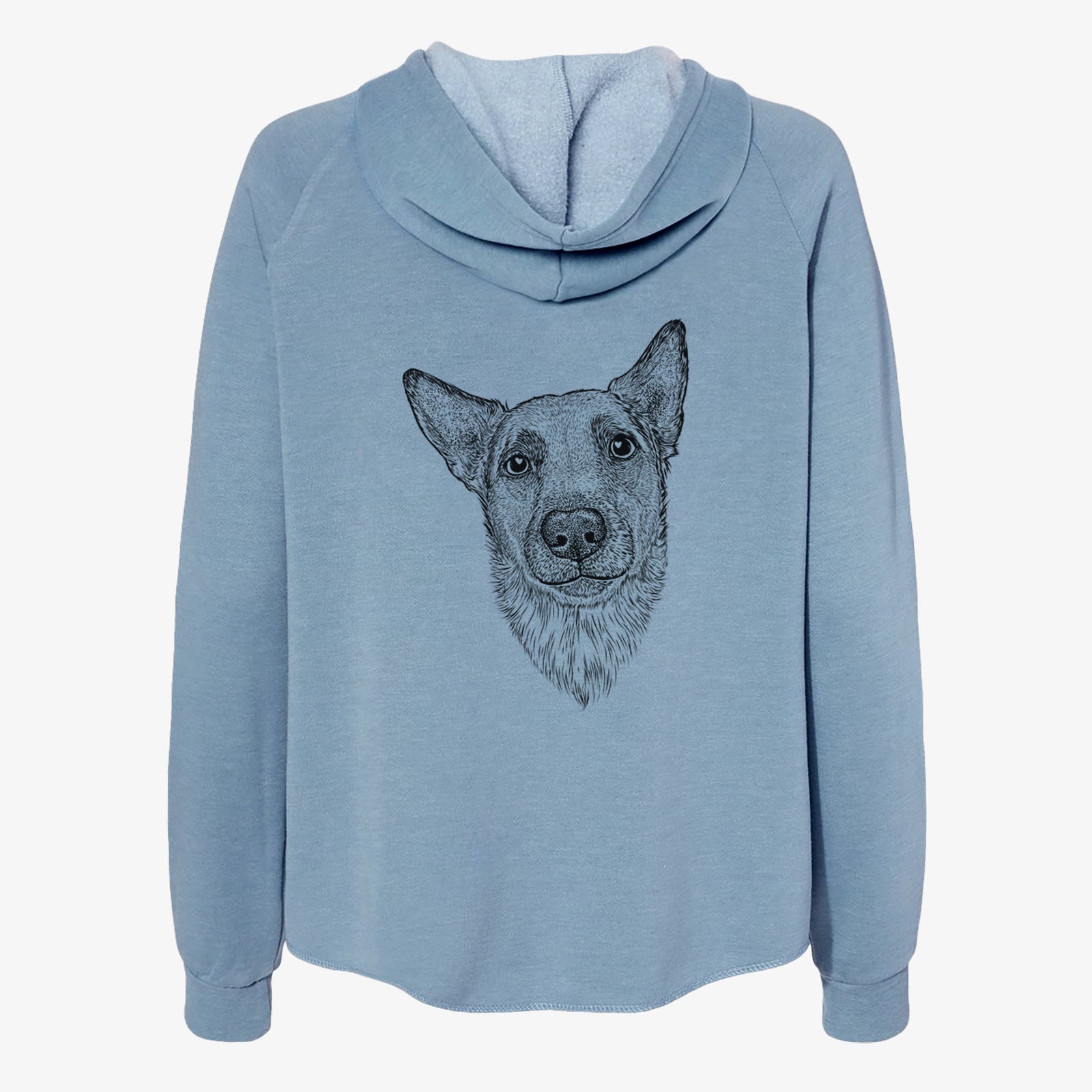 Luna the Shepherd Mix - Women's Cali Wave Zip-Up Sweatshirt