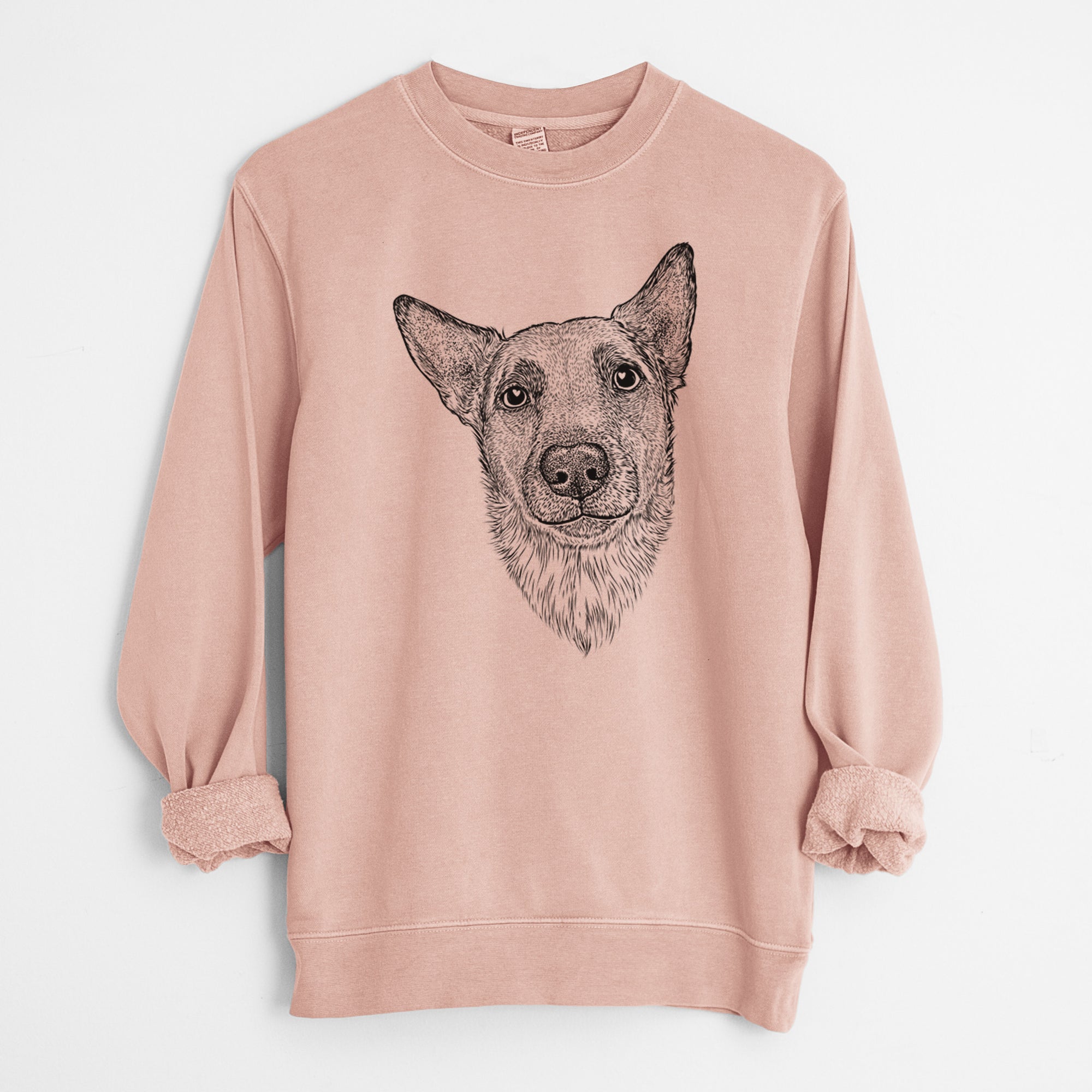 Bare Luna the Shepherd Mix - Unisex Pigment Dyed Crew Sweatshirt