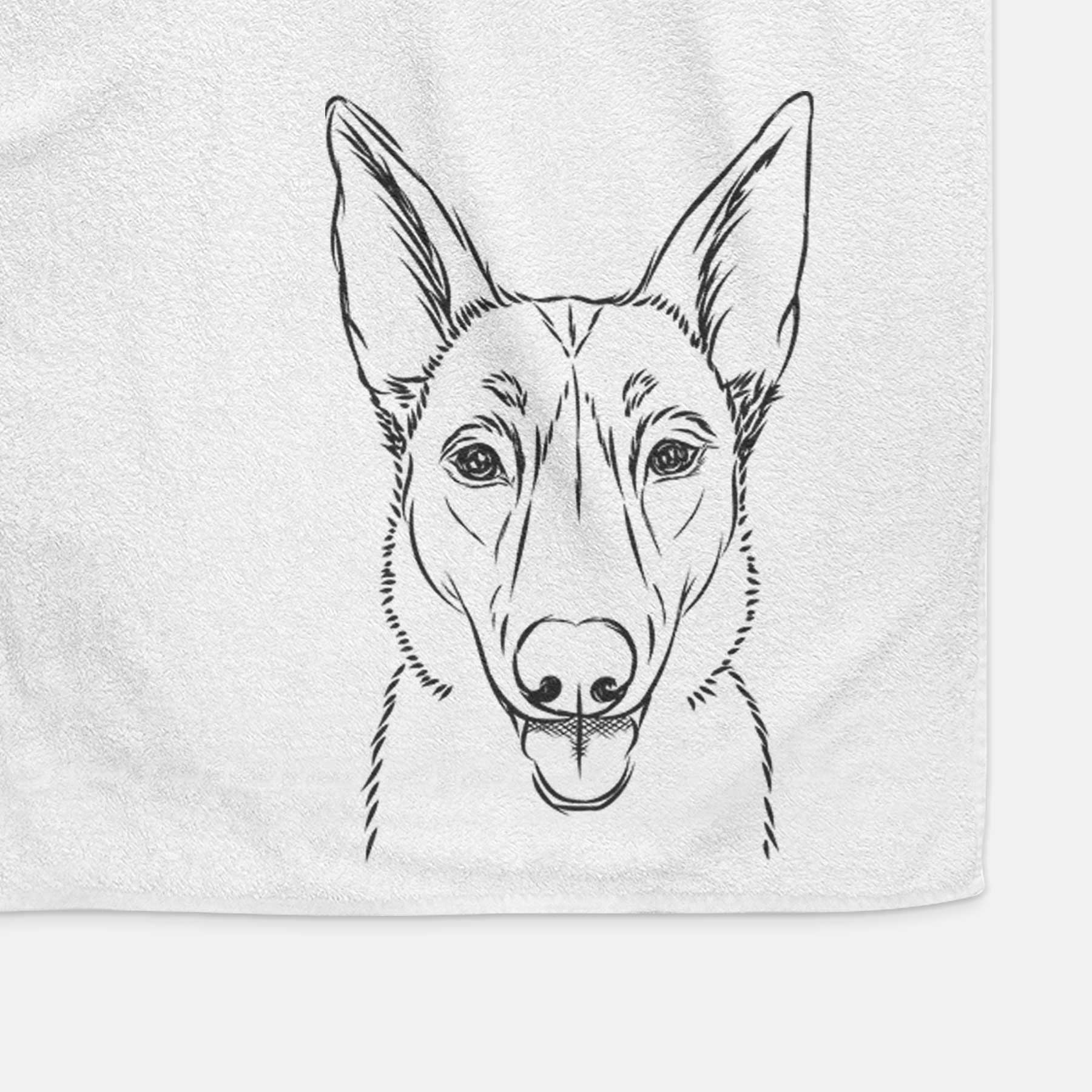 Lyric the Belgian Malinois Decorative Hand Towel