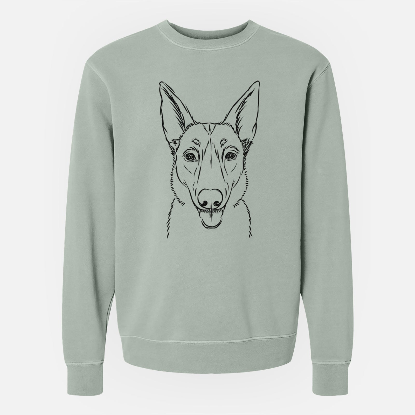 Bare Lyric the Belgian Malinois - Unisex Pigment Dyed Crew Sweatshirt