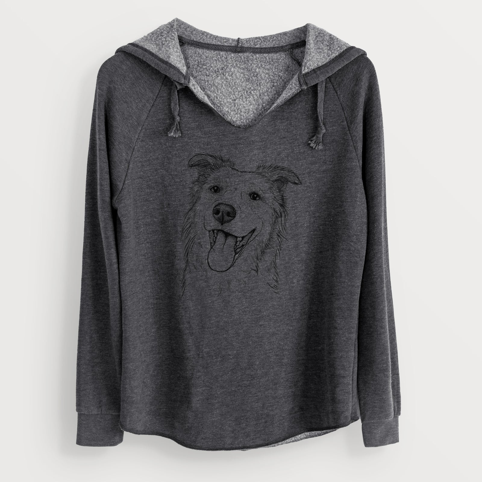 Bare Macaroni the Border Collie - Cali Wave Hooded Sweatshirt