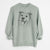 Bare Macaroni the Border Collie - Unisex Pigment Dyed Crew Sweatshirt