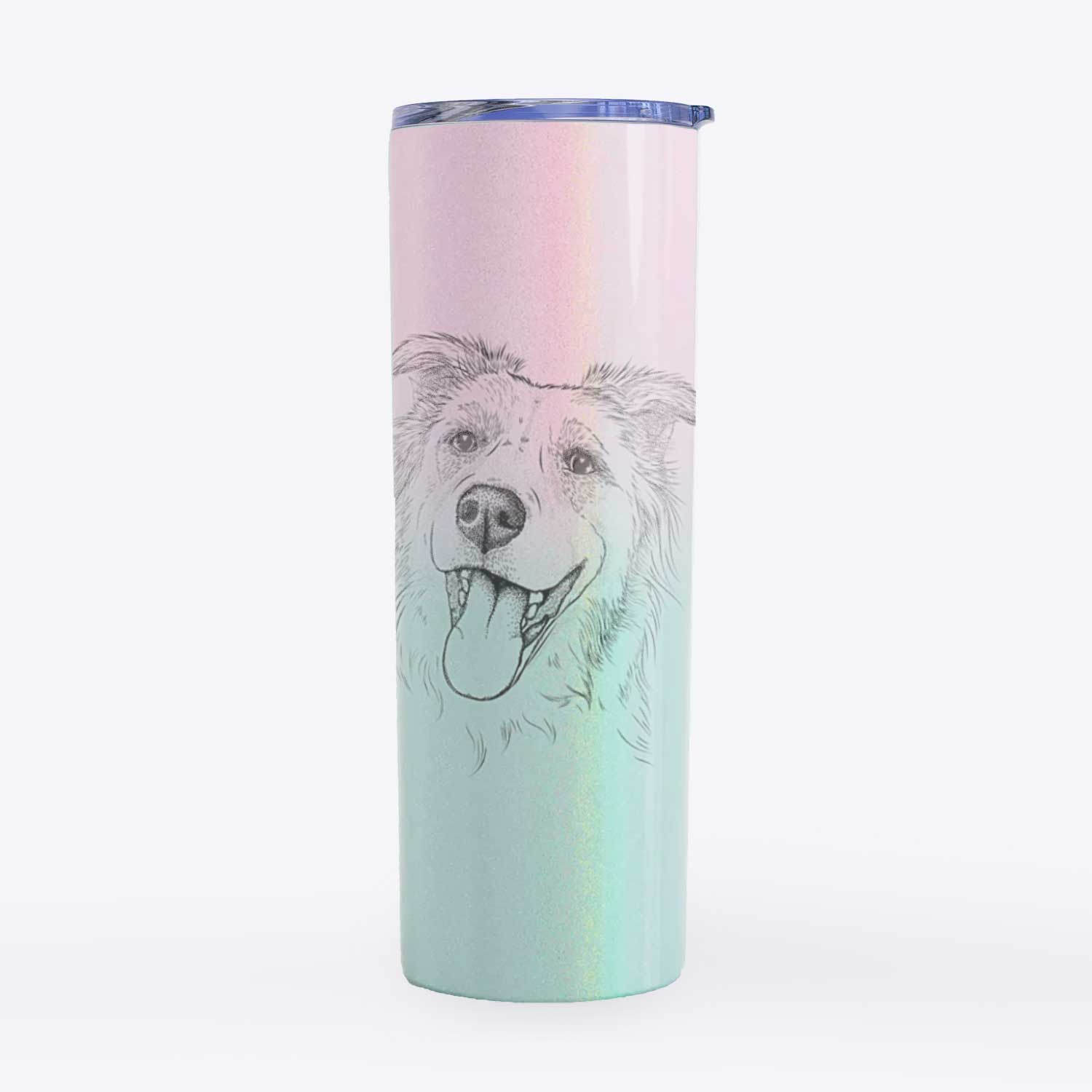 Macaroni the Border Collie - 20oz Skinny Tumbler