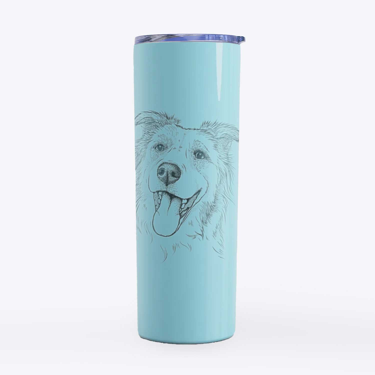 Macaroni the Border Collie - 20oz Skinny Tumbler