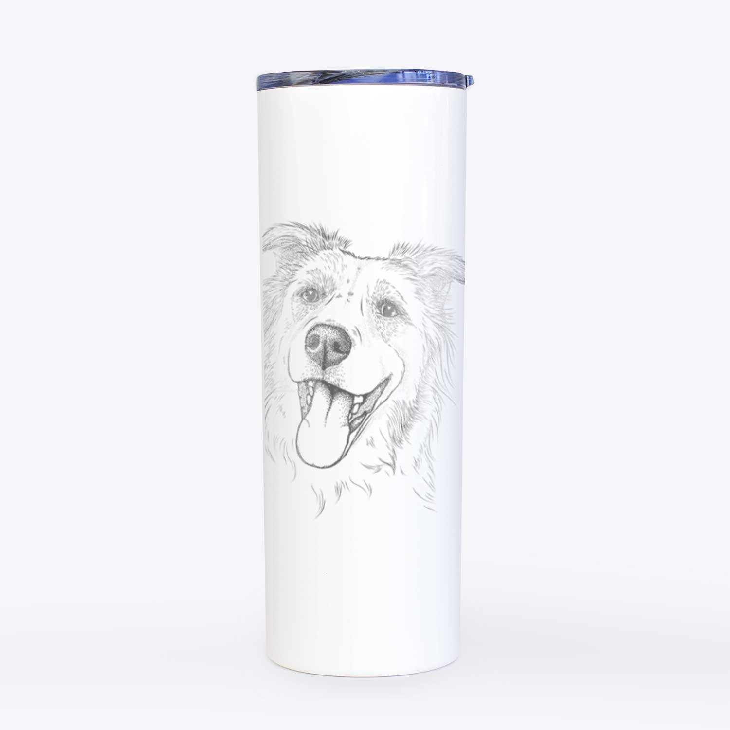 Macaroni the Border Collie - 20oz Skinny Tumbler