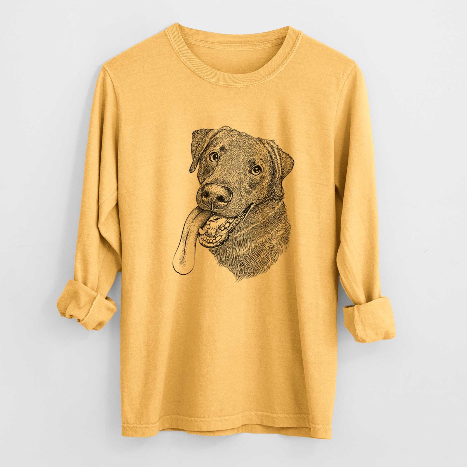 Bare Macaroni the Lab Mix - Heavyweight 100% Cotton Long Sleeve