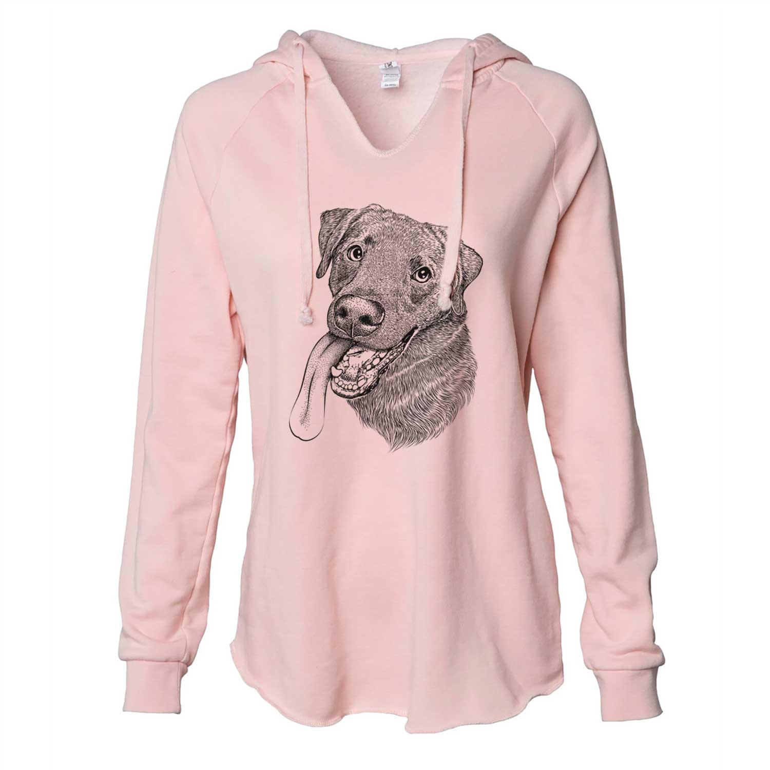 Macaroni the Lab Mix - Cali Wave Hooded Sweatshirt