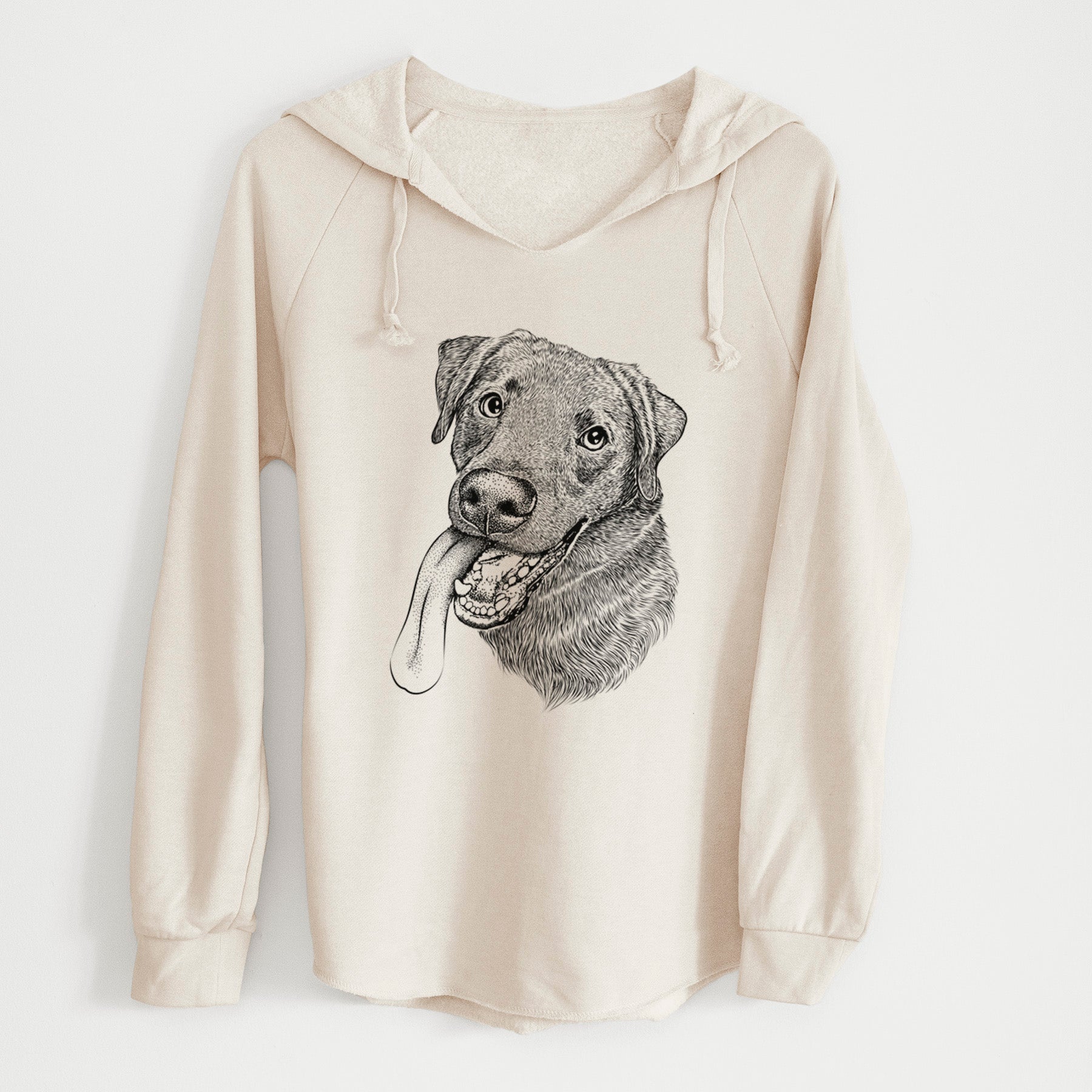 Bare Macaroni the Lab Mix - Cali Wave Hooded Sweatshirt