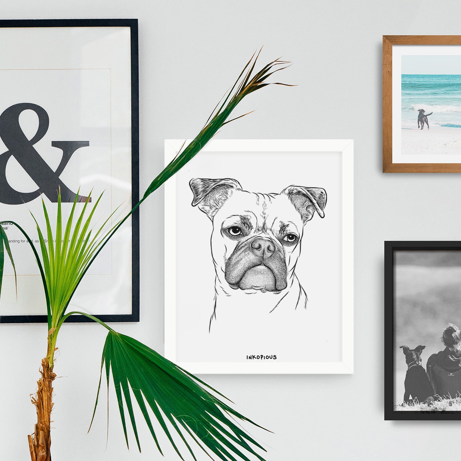 Mack the Bugg (Boston Terrier/Pug) Art Print