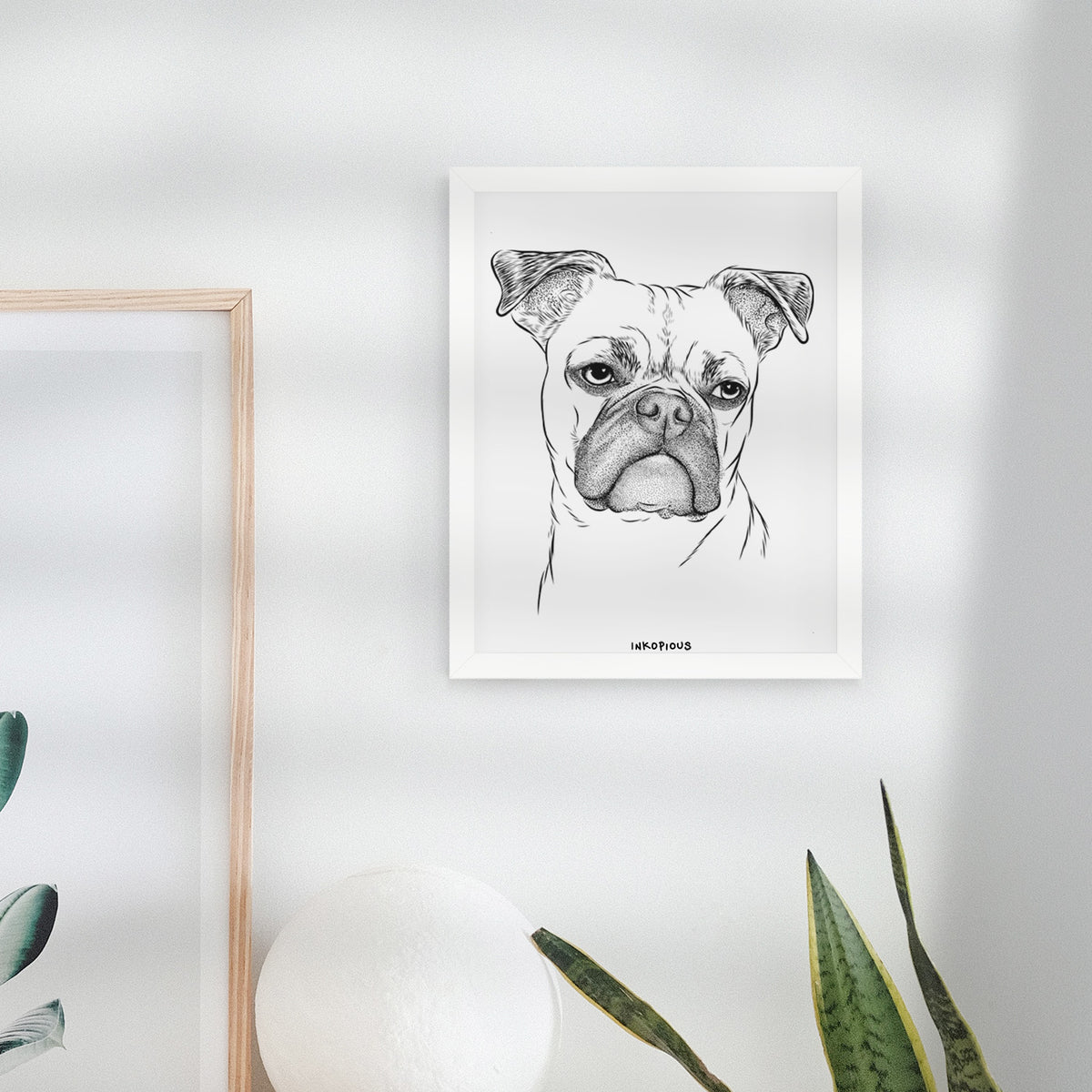 Mack the Bugg (Boston Terrier/Pug) Art Print
