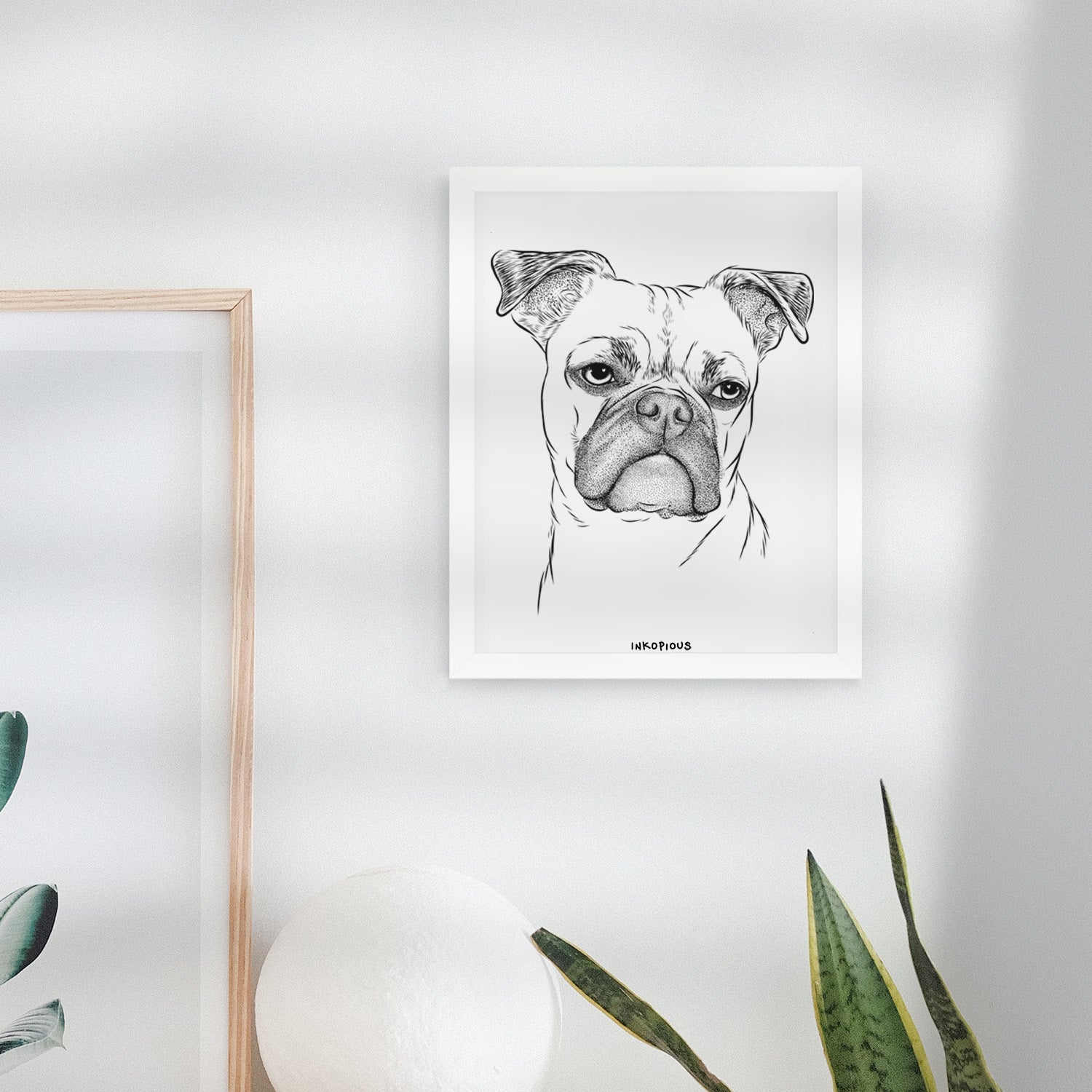 Mack the Bugg (Boston Terrier/Pug) Art Print