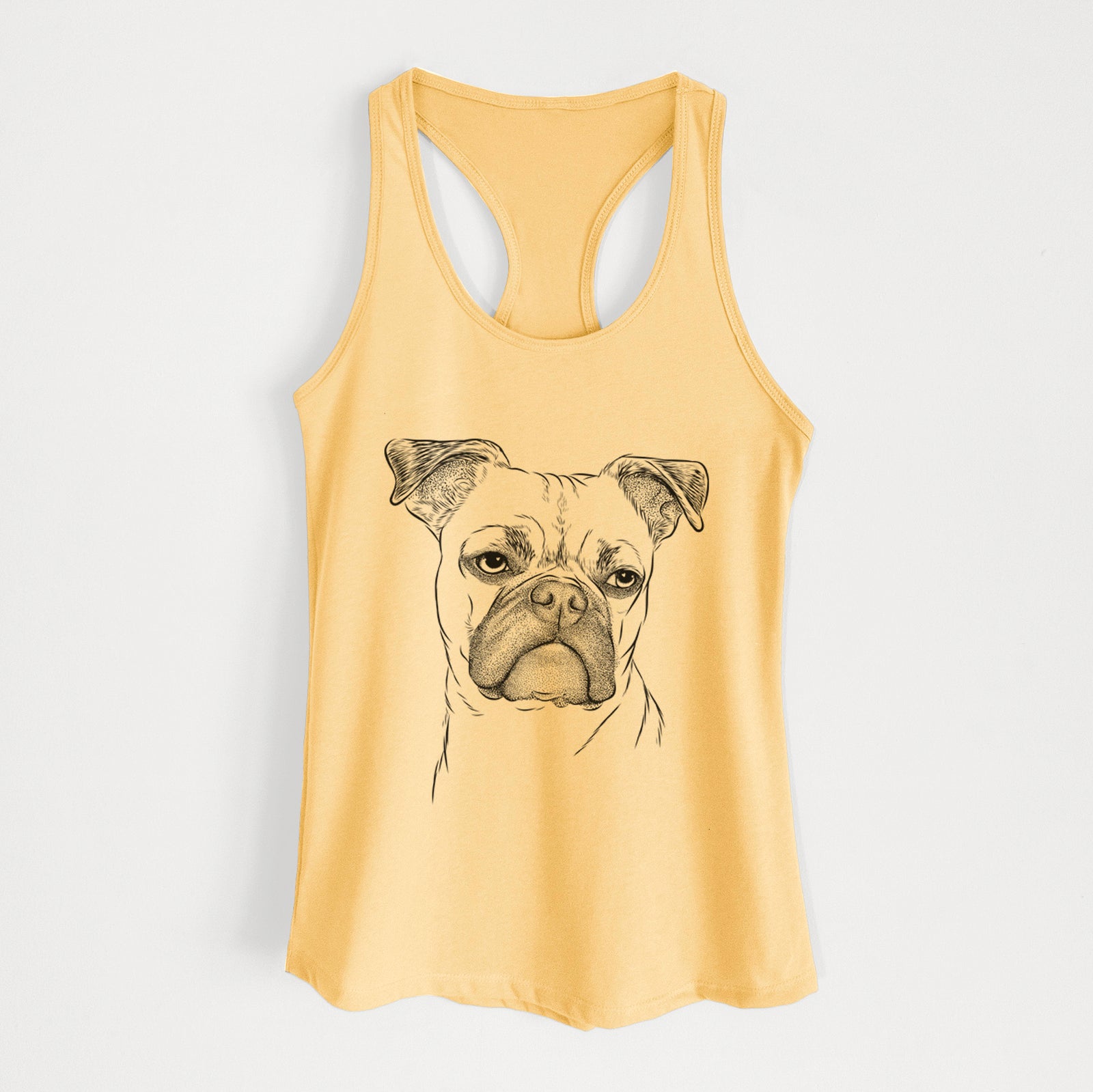 Mack the Bugg (Boston Terrier/Pug) - Women's Racerback Tanktop