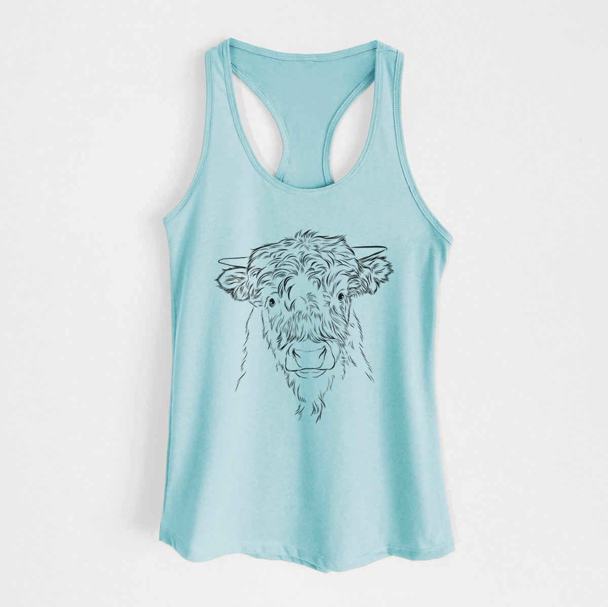 Mack the Scottish Highland Cow - Women's Racerback Tanktop