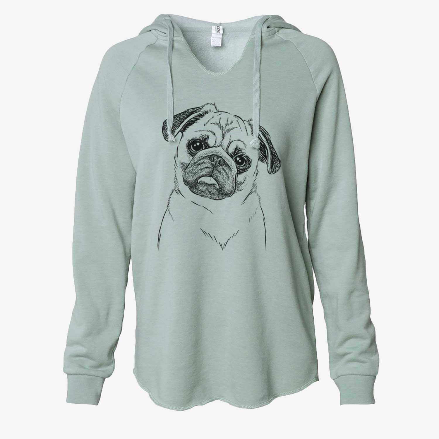 Macy the Pug - Cali Wave Hooded Sweatshirt