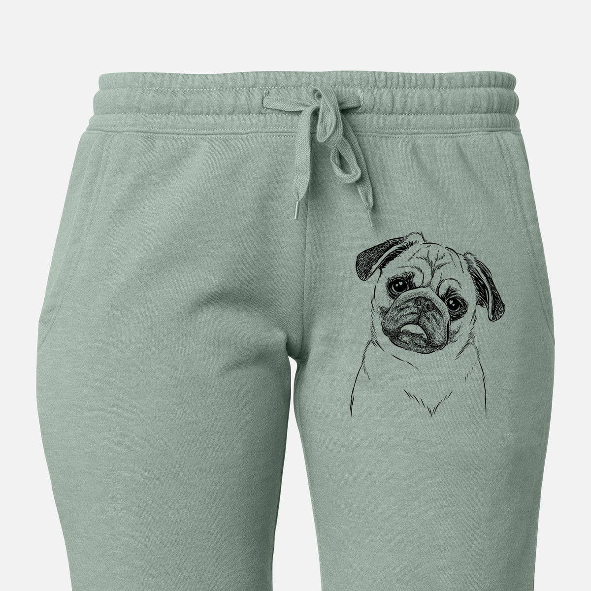 Macy the Pug - Women&#39;s Cali Wave Joggers