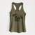 Macy the Pug - Women's Racerback Tanktop